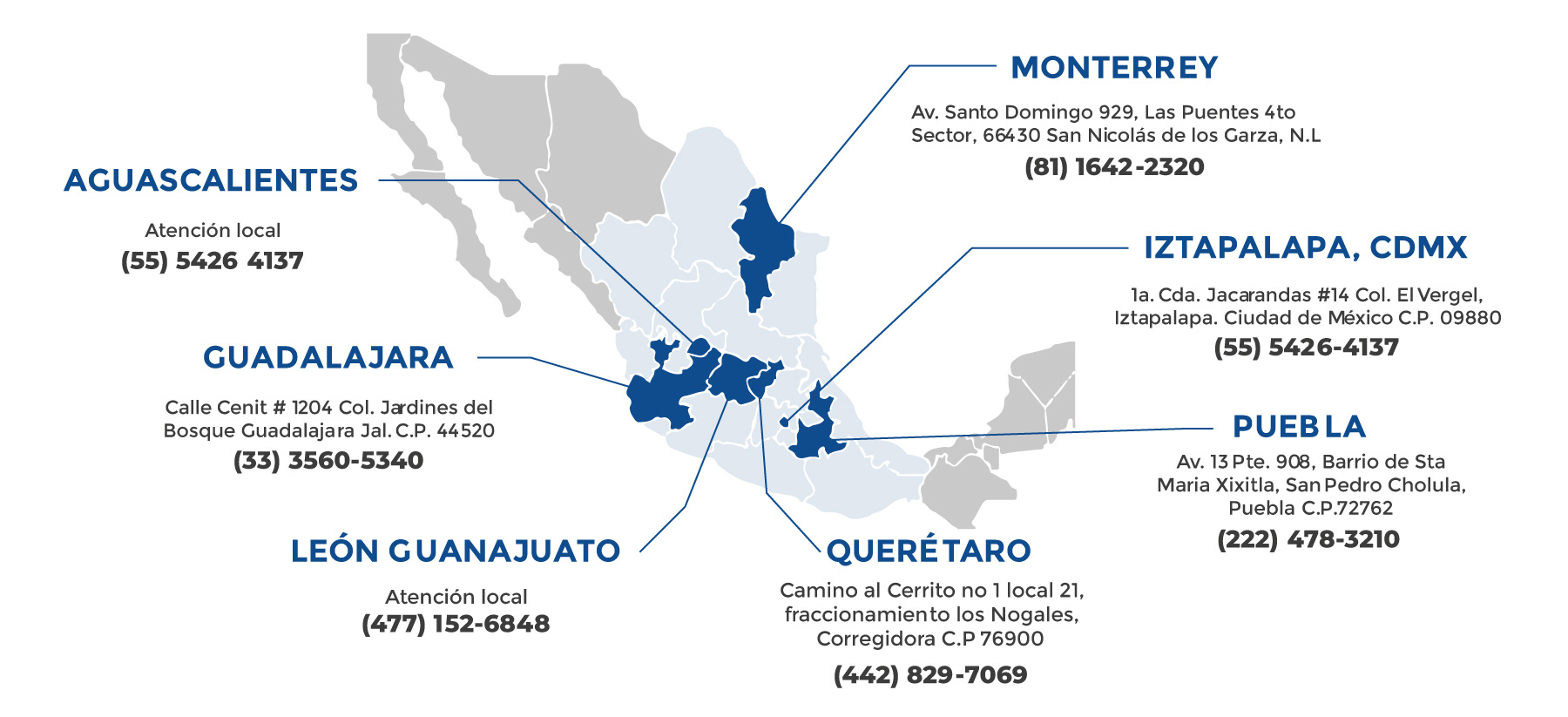 Mapa de Mexico