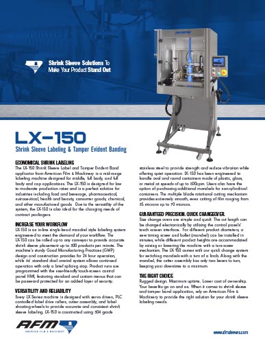 Imagen LX-150 Brochure